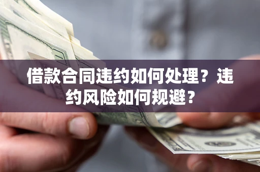 济南借款合同违约如何处理？违约风险如何规避？