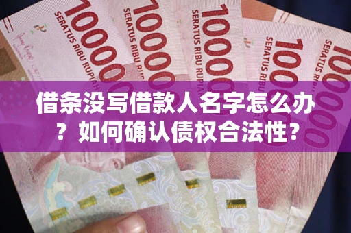 济南借条没写借款人名字怎么办？如何确认债权合法性？