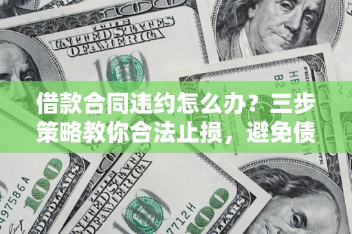 济南借款合同违约怎么办？三步策略教你合法止损，避免债务危机升级