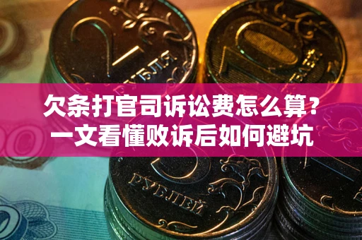 济南欠条打官司诉讼费怎么算？一文看懂败诉后如何避坑