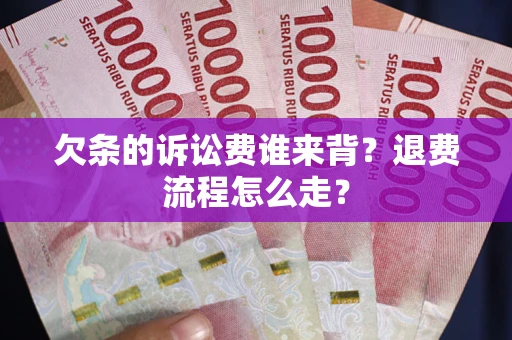济南欠条的诉讼费谁来背？退费流程怎么走？